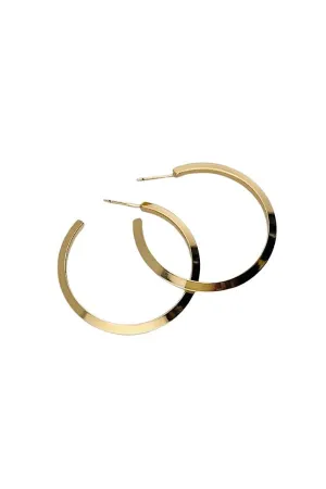 14K Gold Dipped Classic Hoop