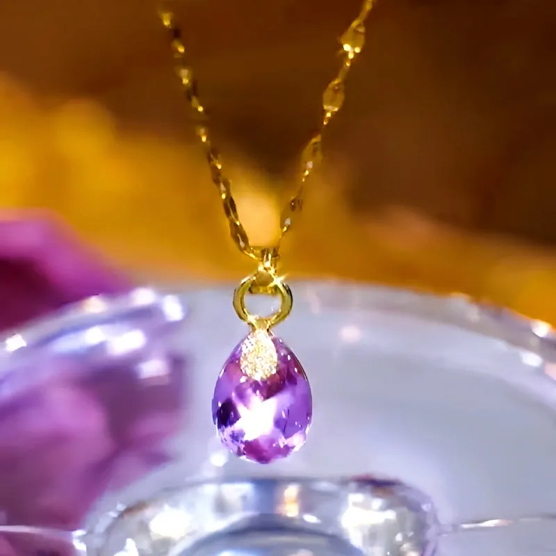 14K Gold-Plated Luxury Daimond Drop Earrings