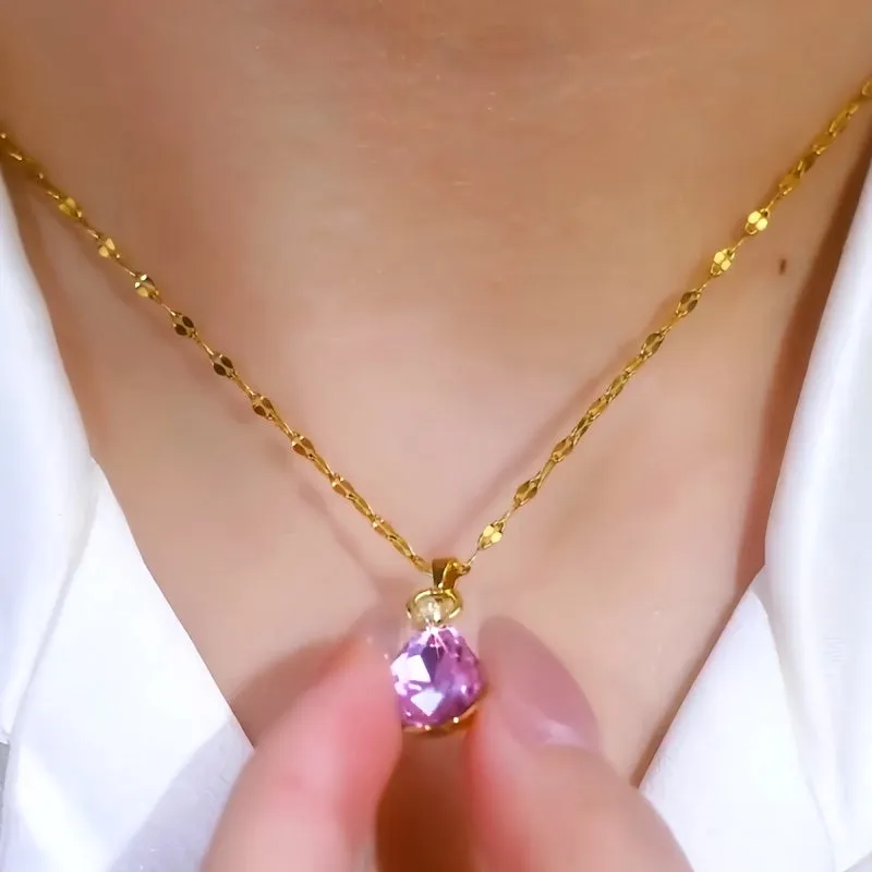 14K Gold-Plated Luxury Daimond Drop Earrings