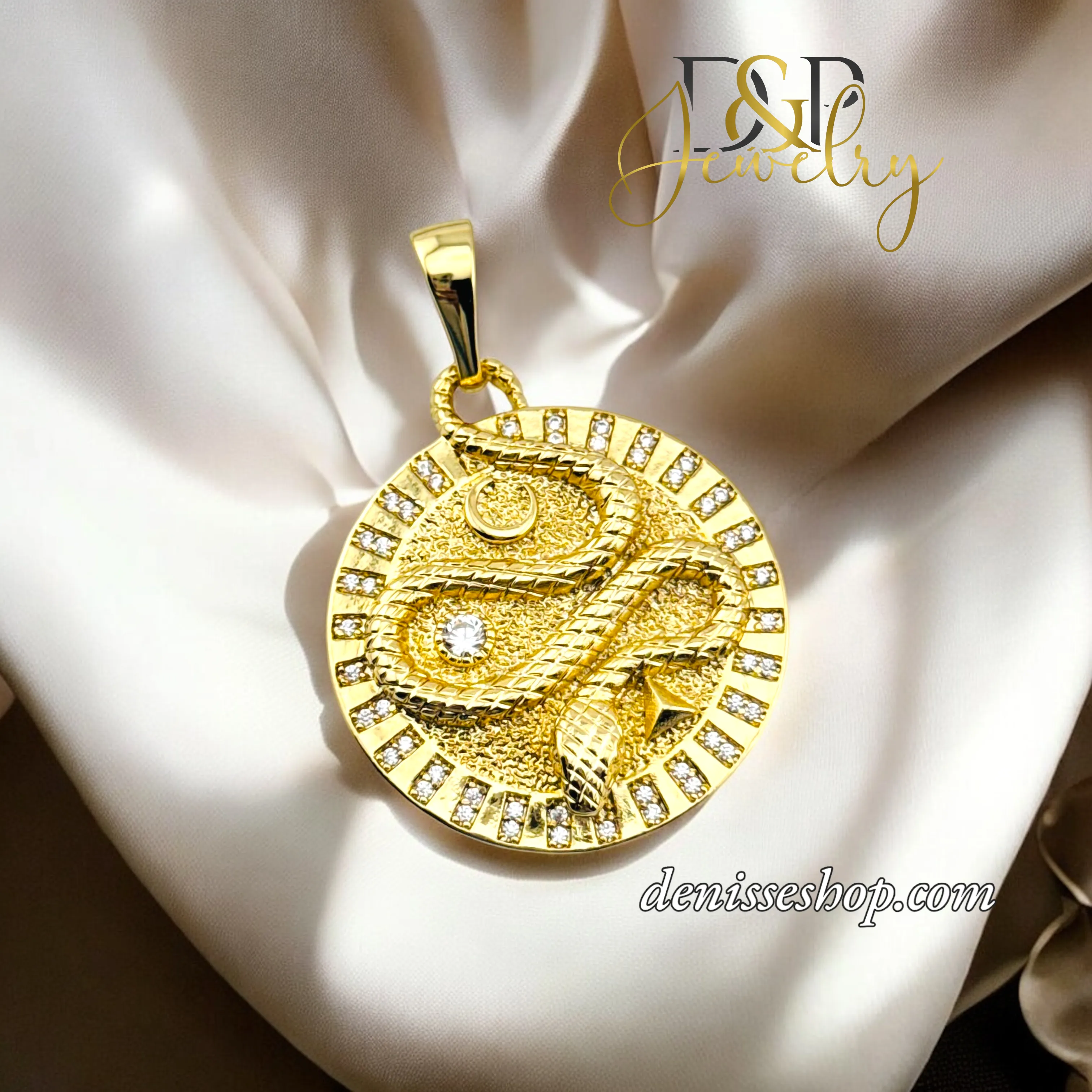 14K SNAKE PENDANT P710