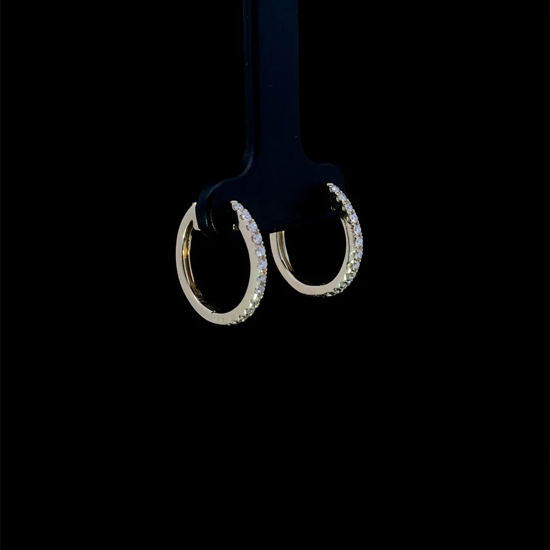 163885 - .25 ctw diamond hoops