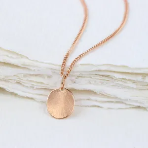 18ct Rose Gold Petite Flower Petal Pendant & Chain