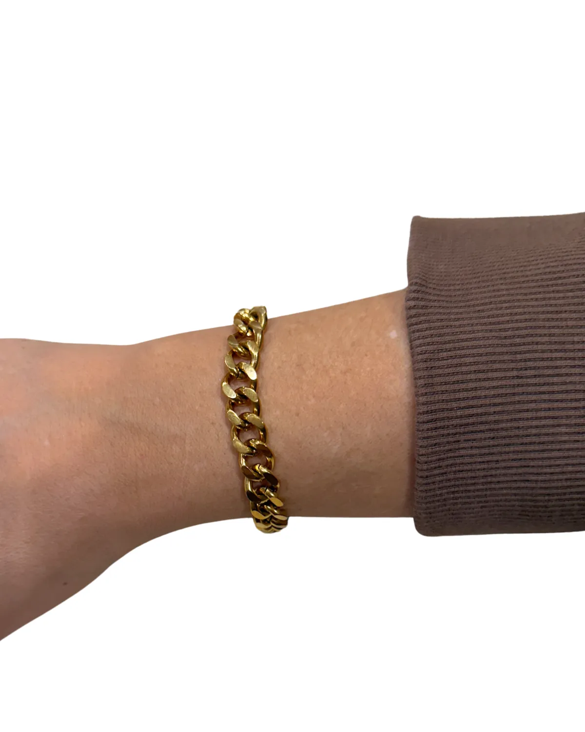 18K Gold Plated Stainless Steel Chain Link Bracelet