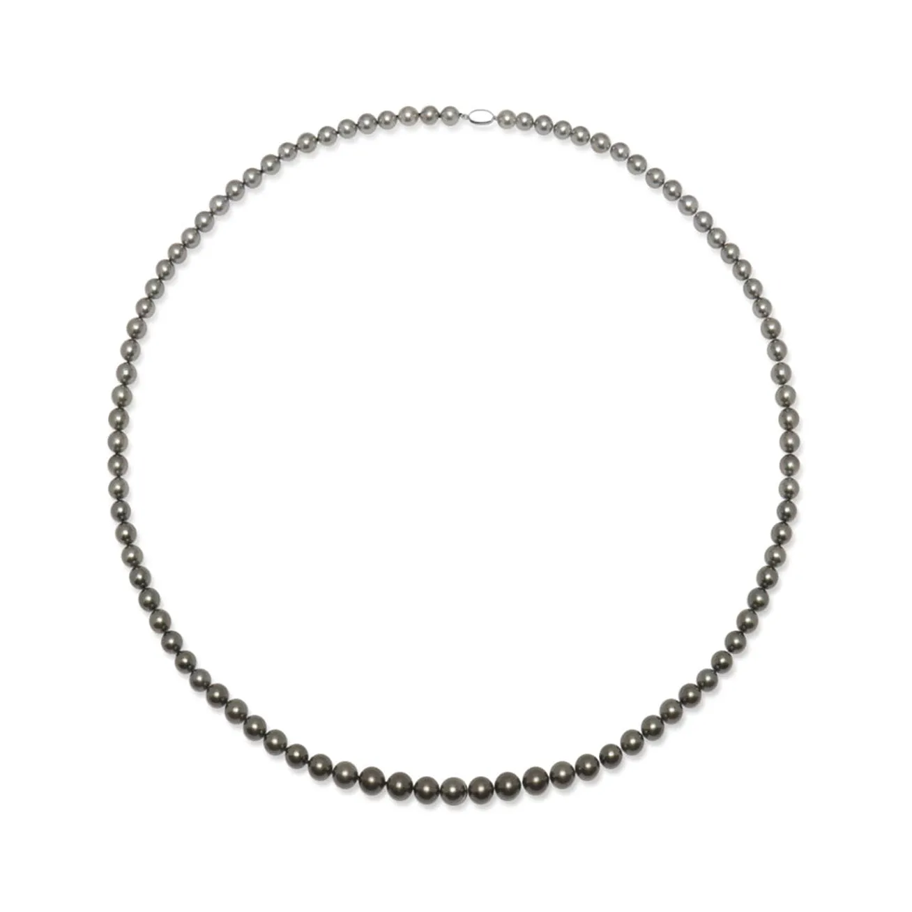 18K Solid Gold Aurora Peacock Tahitian Pearl Necklace KN00091