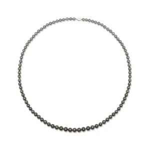 18K Solid Gold Aurora Peacock Tahitian Pearl Necklace KN00091