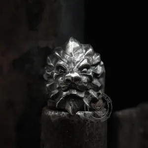 3D Lion Sterling Silver Beast Ring