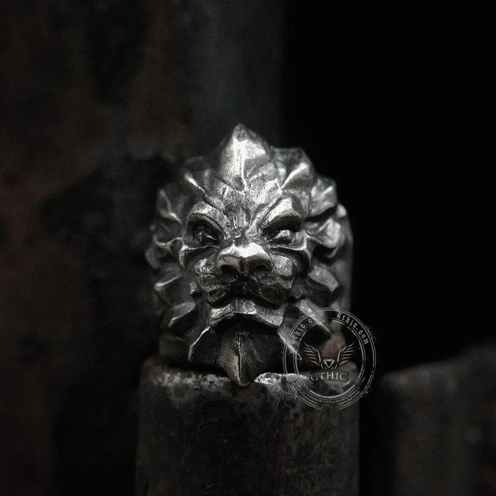 3D Lion Sterling Silver Beast Ring