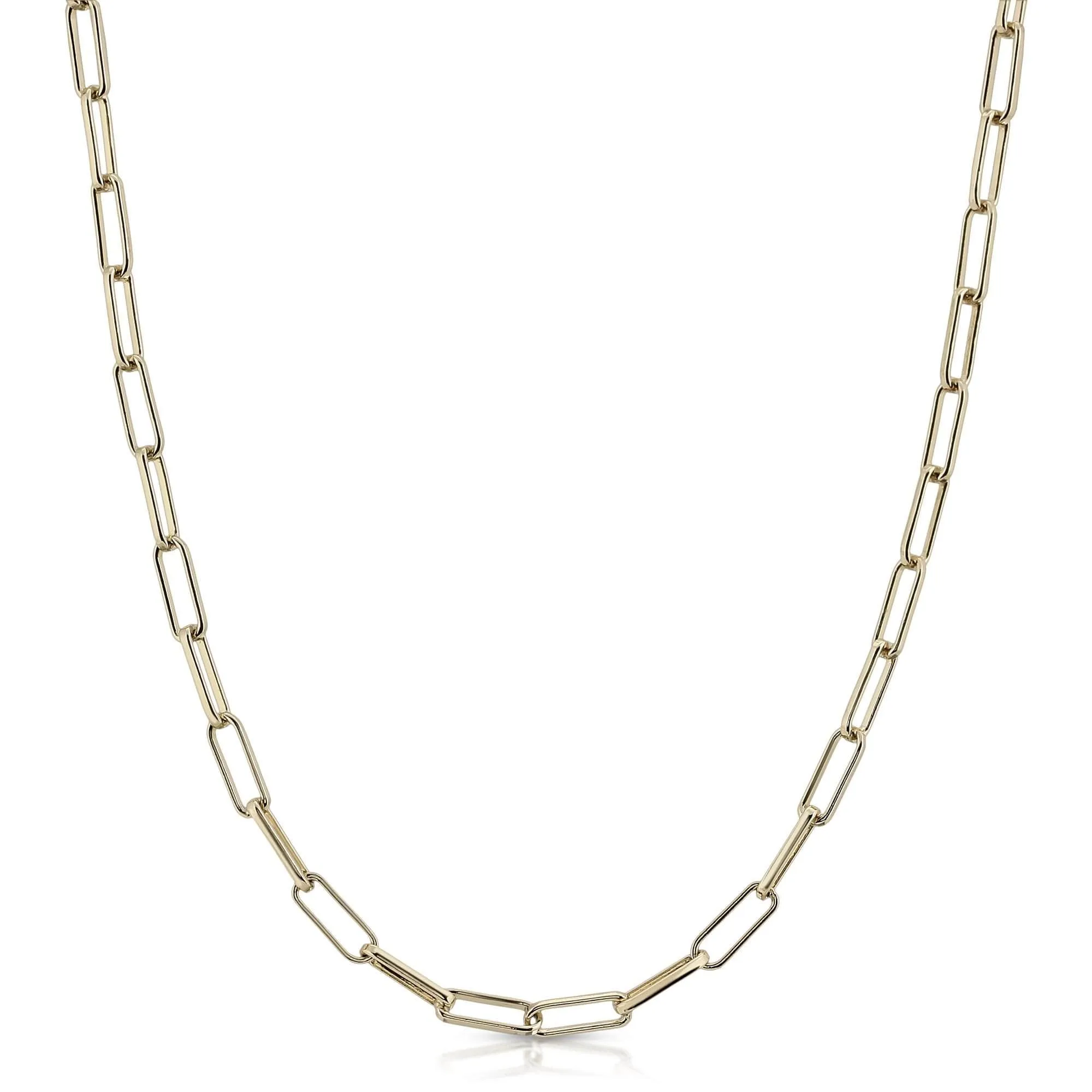 4mm Elongated Link Chain Necklace