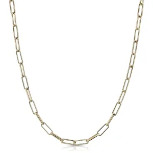 4mm Elongated Link Chain Necklace