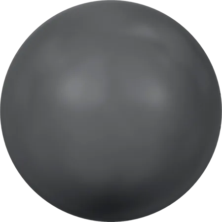 5817 Cabochon Pearls (Half-Drilled), Crystal Dark Grey Pearl (001 617)