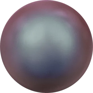 5817 Cabochon Pearls (Half-Drilled), Crystal Iridescent Red Pearl (001 947)
