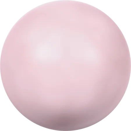 5817 Cabochon Pearls (Half-Drilled), Crystal Pastel Rose Pearl (001 944)