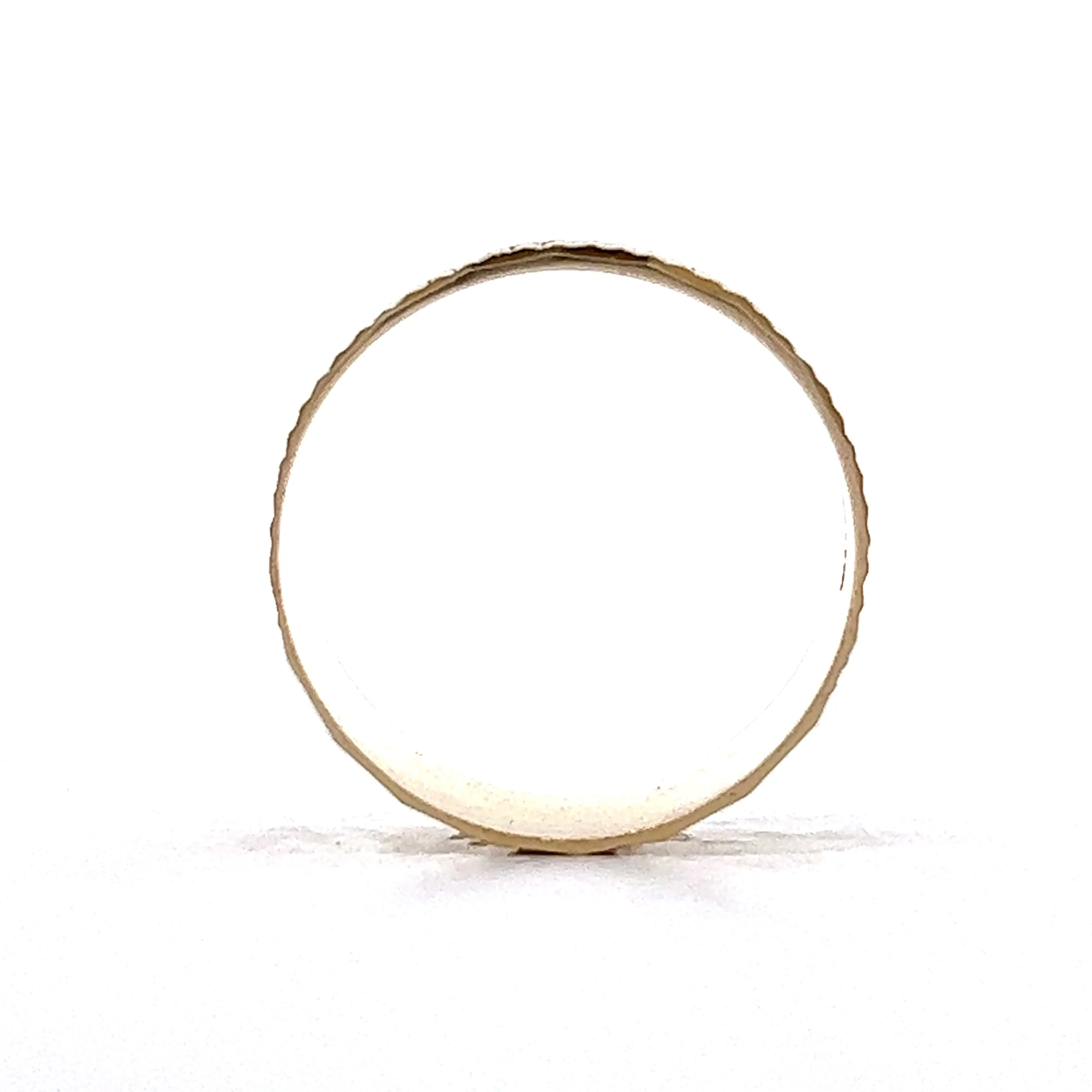7mm Wide Textured Stacking Band in 14k Yellow Gold