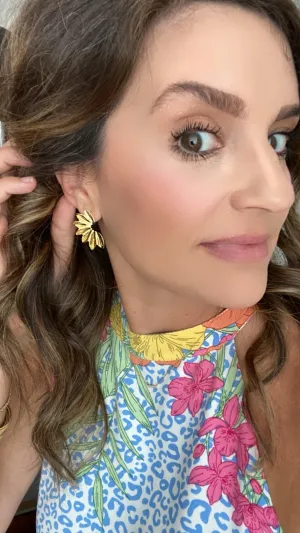 Alexis Wing Earrings- Mini Gold