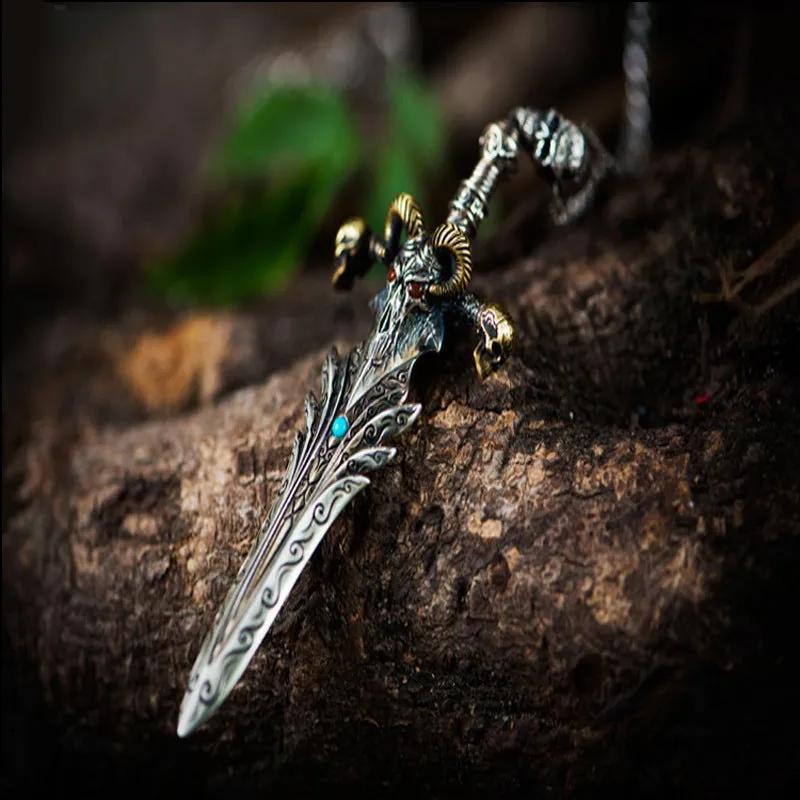 Ancient Sword - Gothic Pendant Necklace by The Nevermore