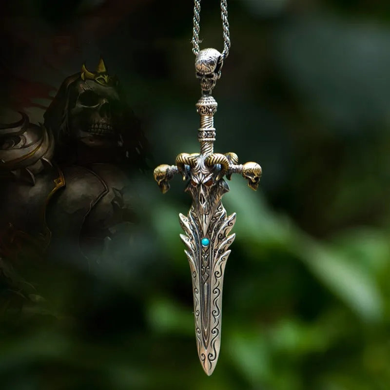 Ancient Sword - Gothic Pendant Necklace by The Nevermore