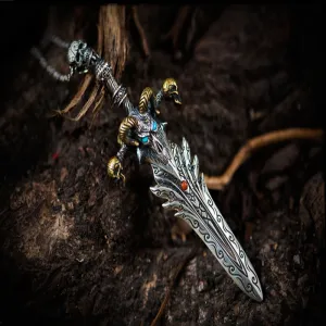 Ancient Sword - Gothic Pendant Necklace by The Nevermore