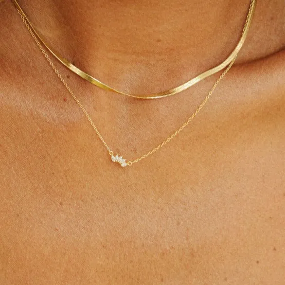 Arc CZ Necklace