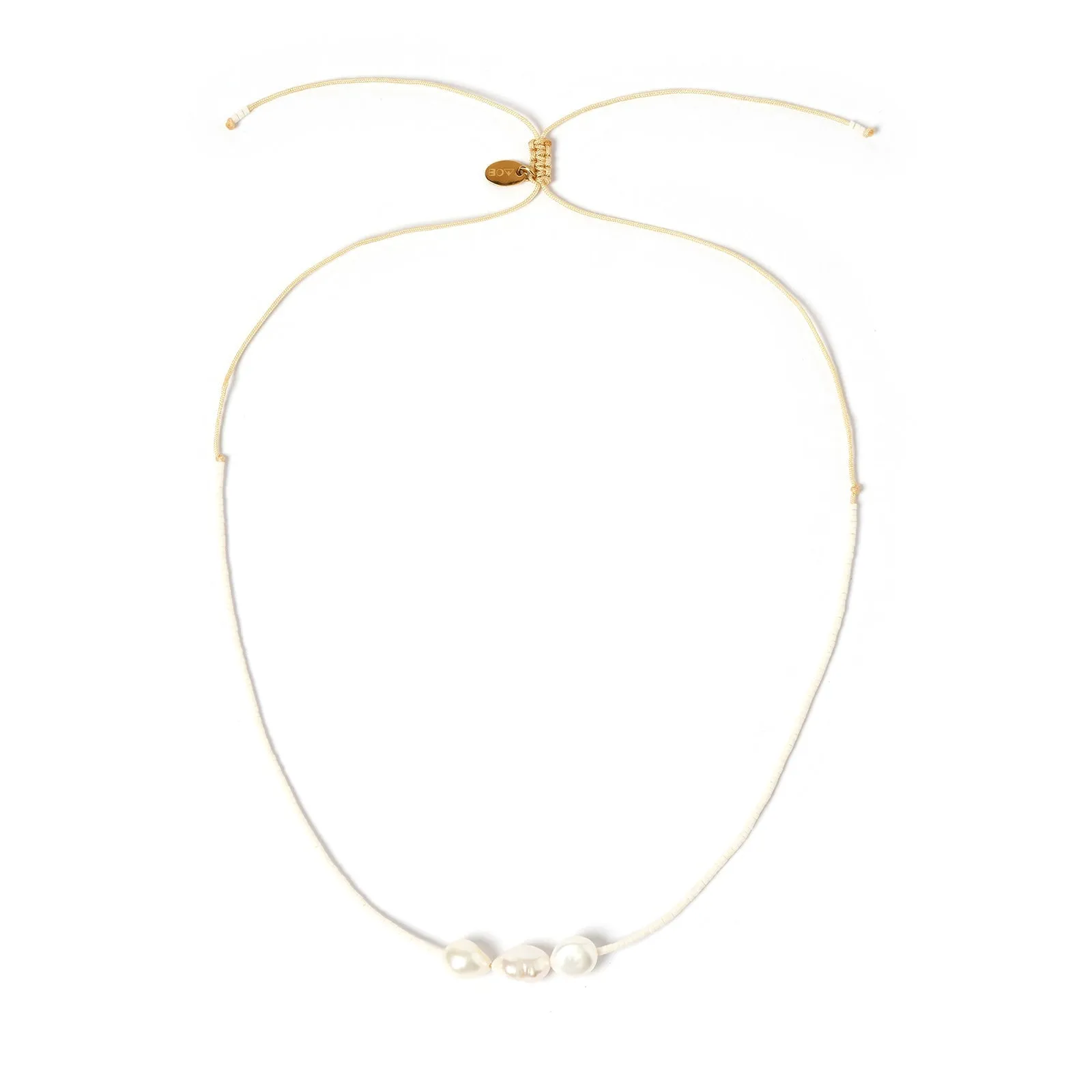 Arm of Eve Sage Gold and Pearl Choker