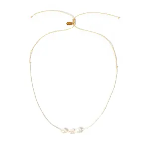 Arm of Eve Sage Gold and Pearl Choker
