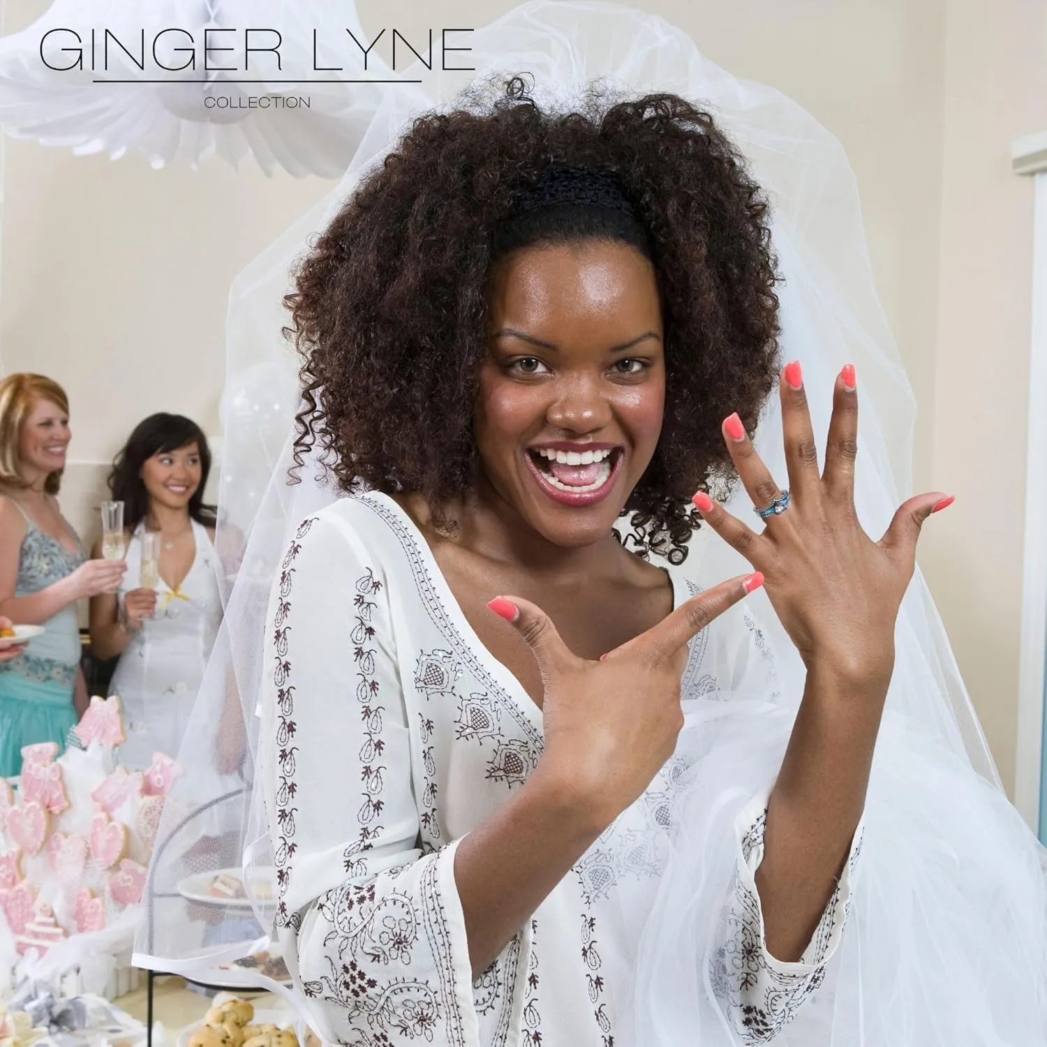 Black Engagement Ring for Women by Ginger Lyne | Promise Ring for Her | Mystic Purple Cubic Zirconia Wedding Rings | Simulated Fire Opal Birthstone or Bridal for Women