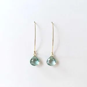 Blue topaz earrings #TR16012