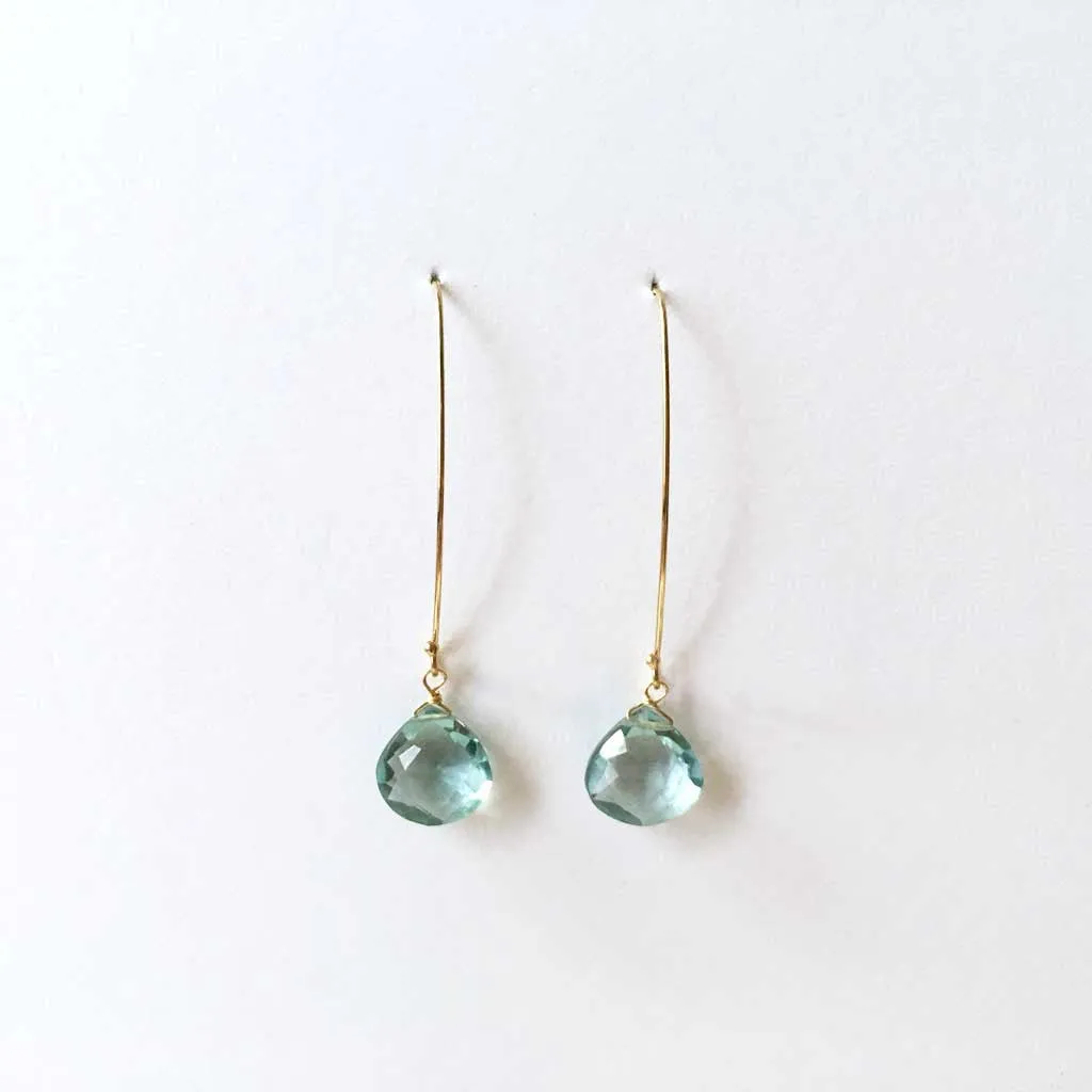 Blue topaz earrings #TR16012