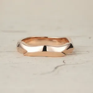Bold Sculpted Modern Men's Ring - Nathaniel