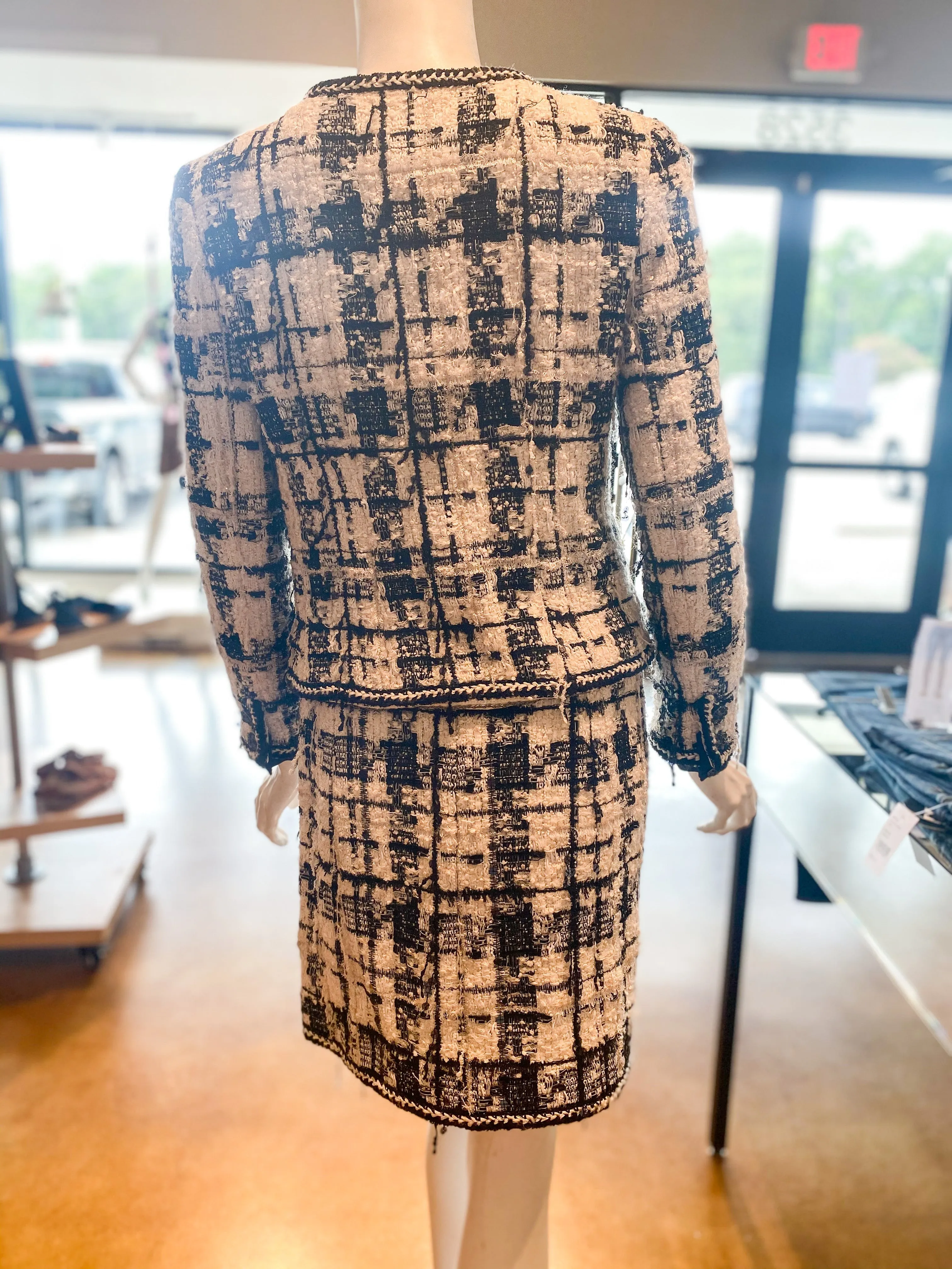 Chanel Tweed Plaid Suit