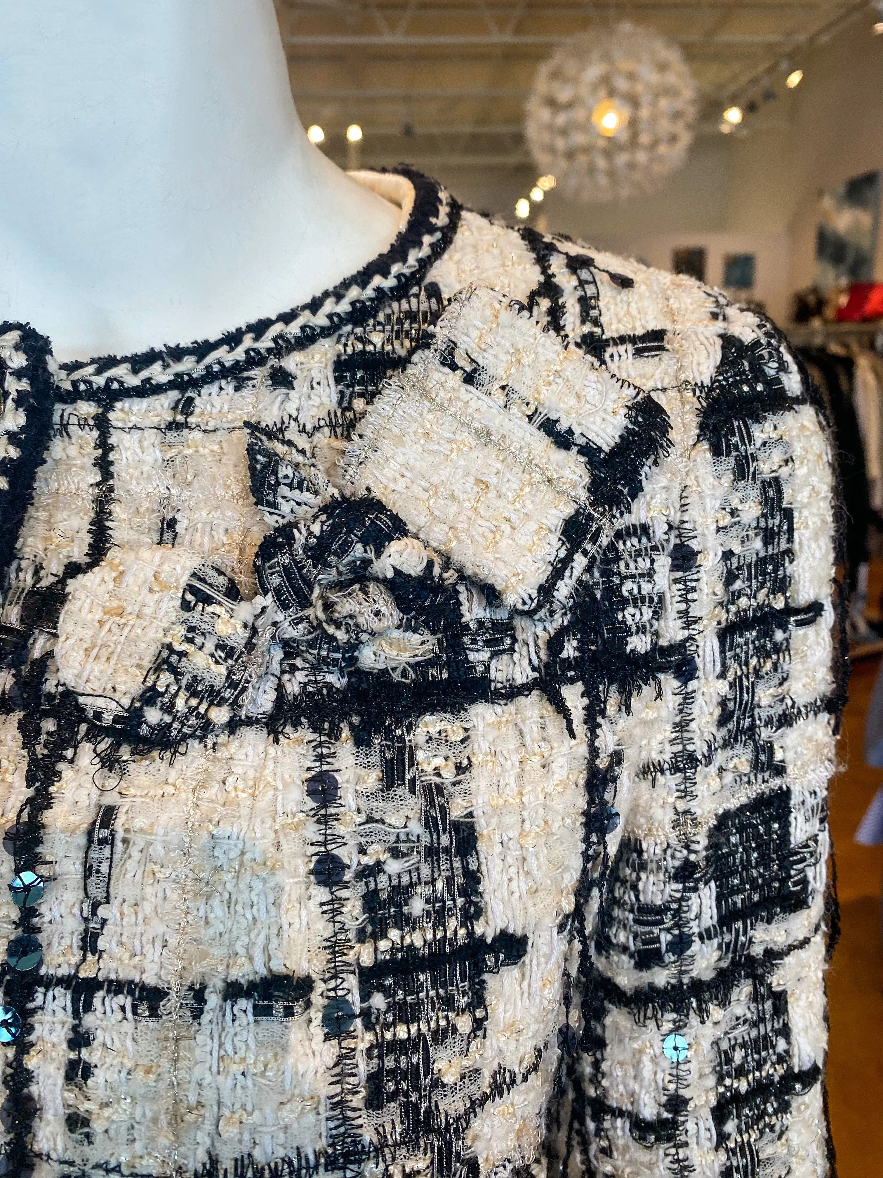 Chanel Tweed Plaid Suit