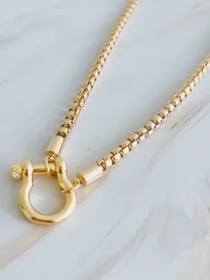 Charming Luxe Box Chain Necklace