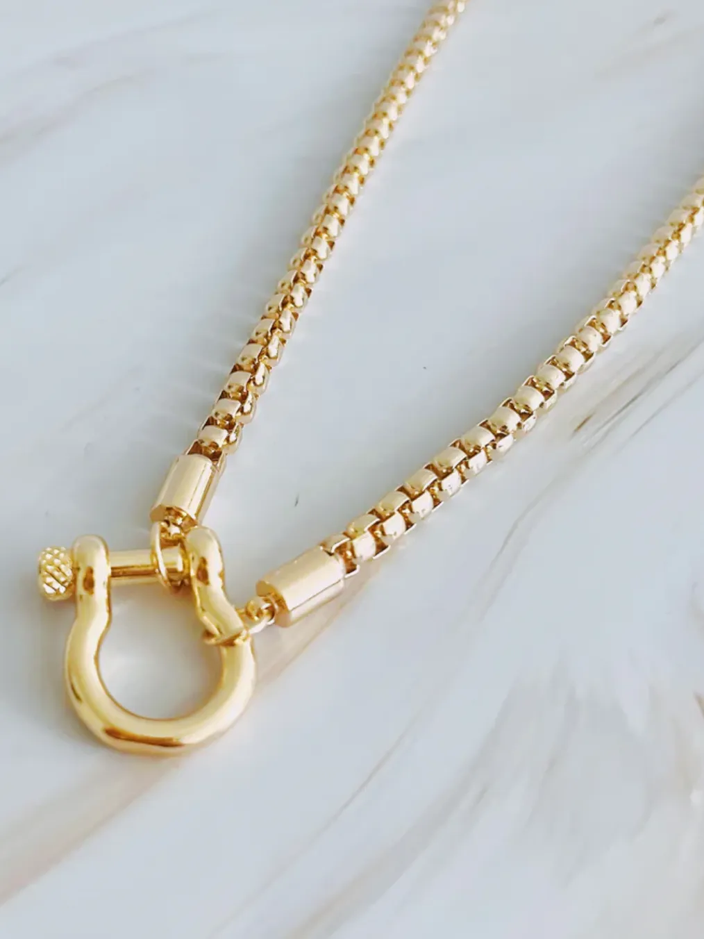 Charming Luxe Box Chain Necklace