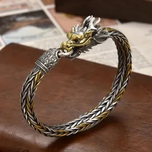 China-Chic National Style Bicolor Woven Leading Bracelet Men's Aggressive
