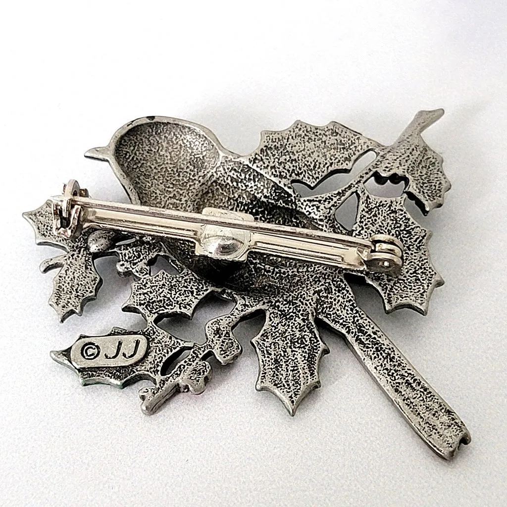 Christmas Brooch JJ Chickadee Bird