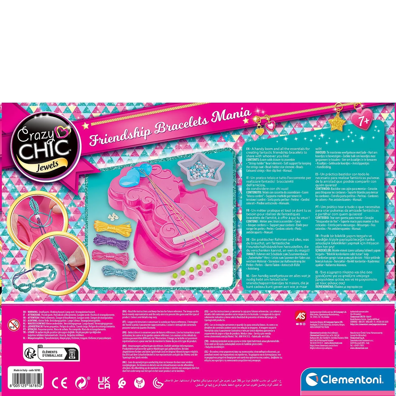 Clementoni - Crazy Chic: Friendship Bracelets Mania