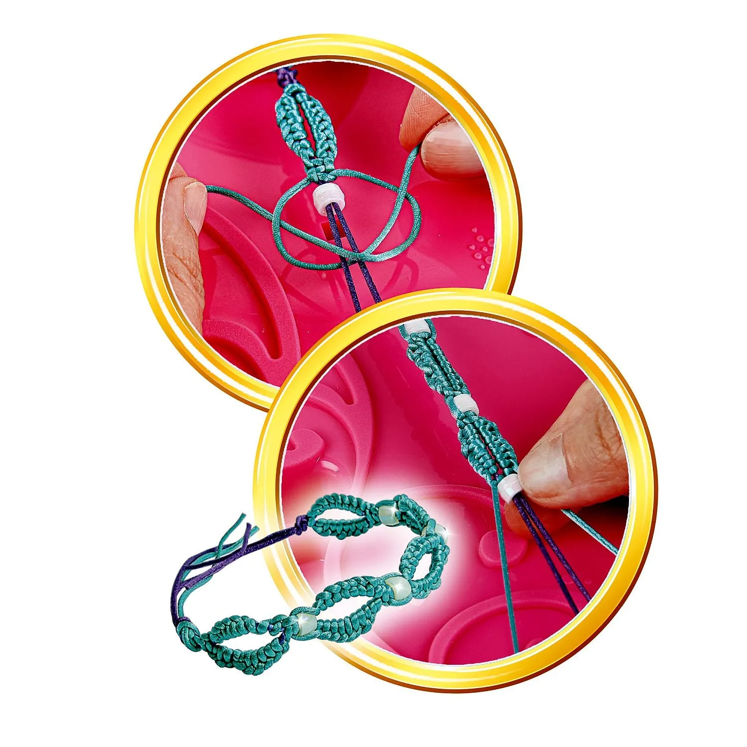 Clementoni - Crazy Chic: Friendship Bracelets Mania