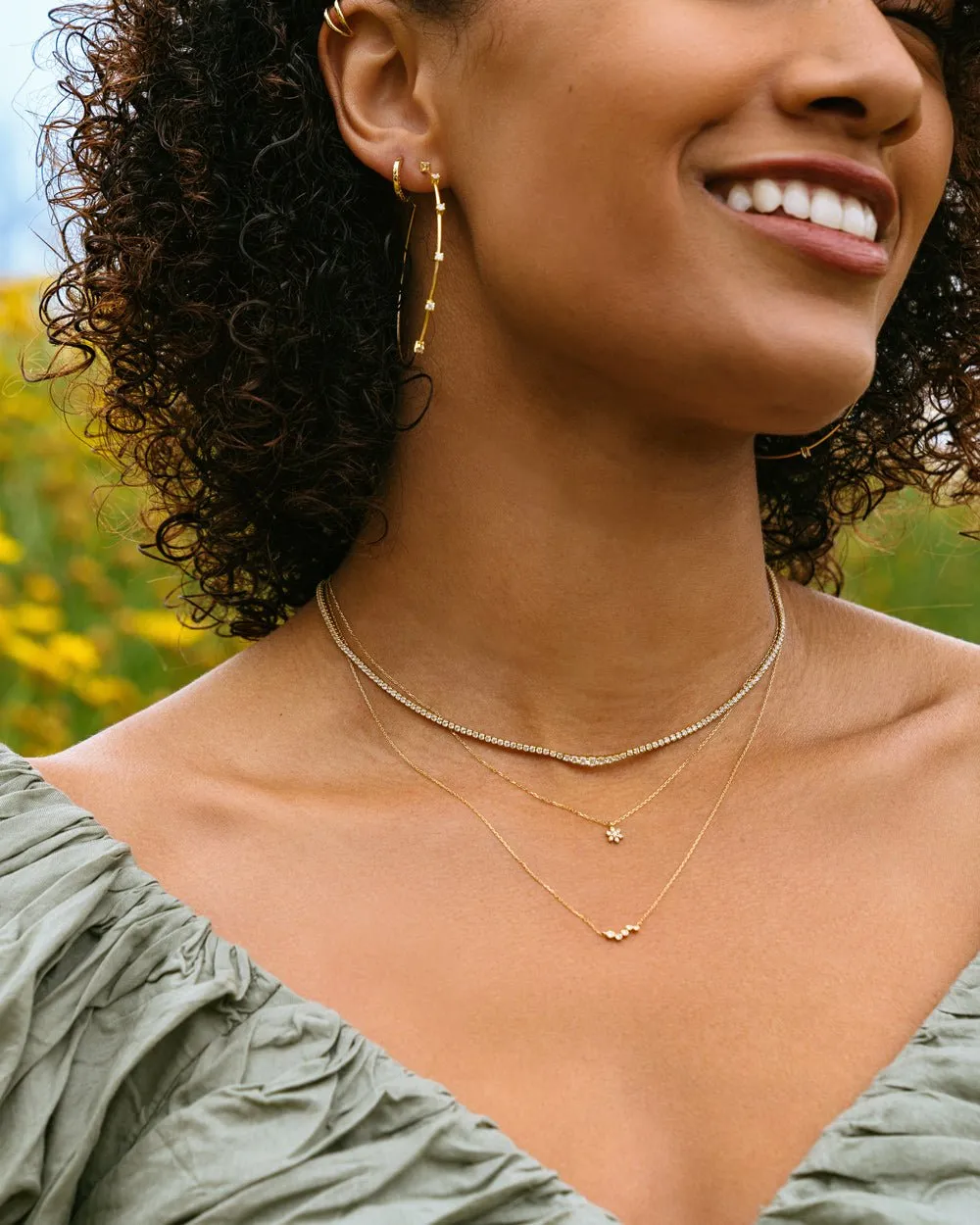 COCO GRADIENT TENNIS CHOKER NECKLACE From Shop Cupcakes and Cashmere