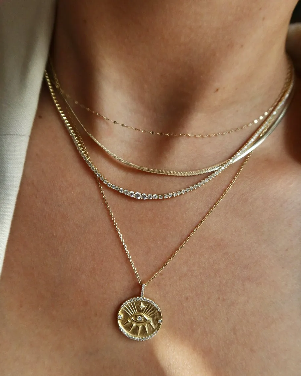 COCO GRADIENT TENNIS CHOKER NECKLACE From Shop Cupcakes and Cashmere