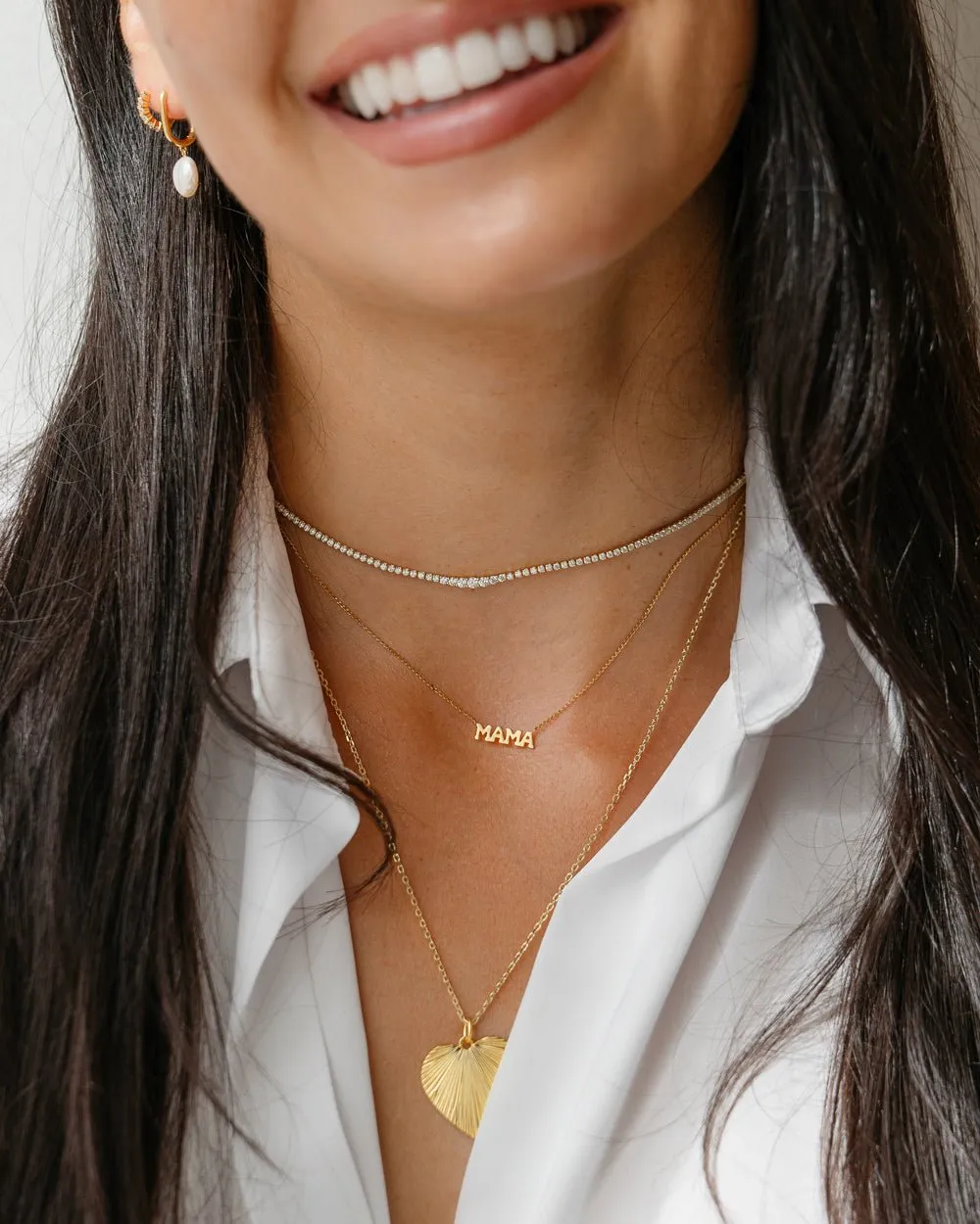 COCO GRADIENT TENNIS CHOKER NECKLACE From Shop Cupcakes and Cashmere