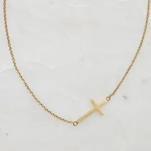 Cross Necklace In Gold