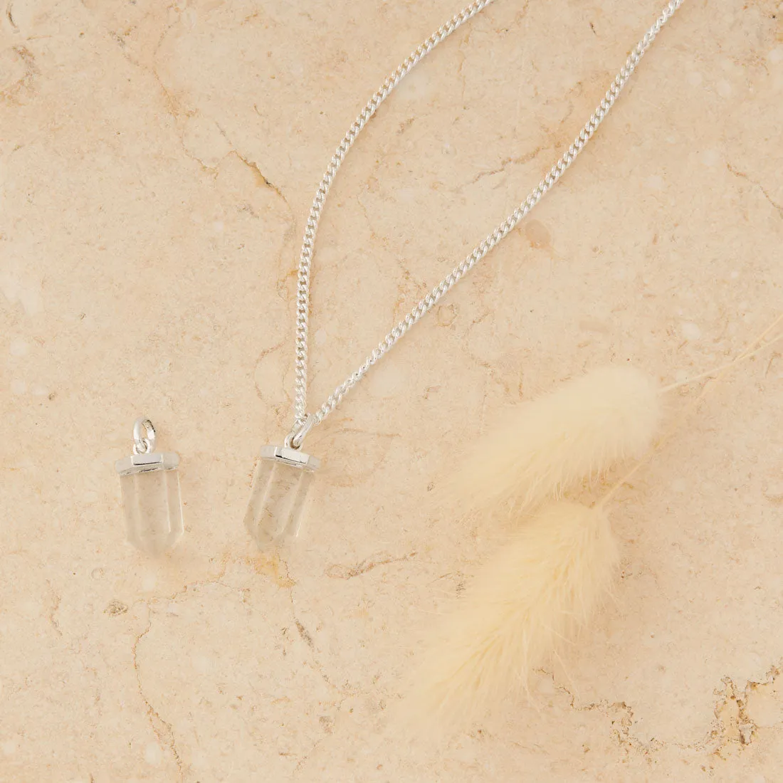 Dainty Drop Crystal Charm