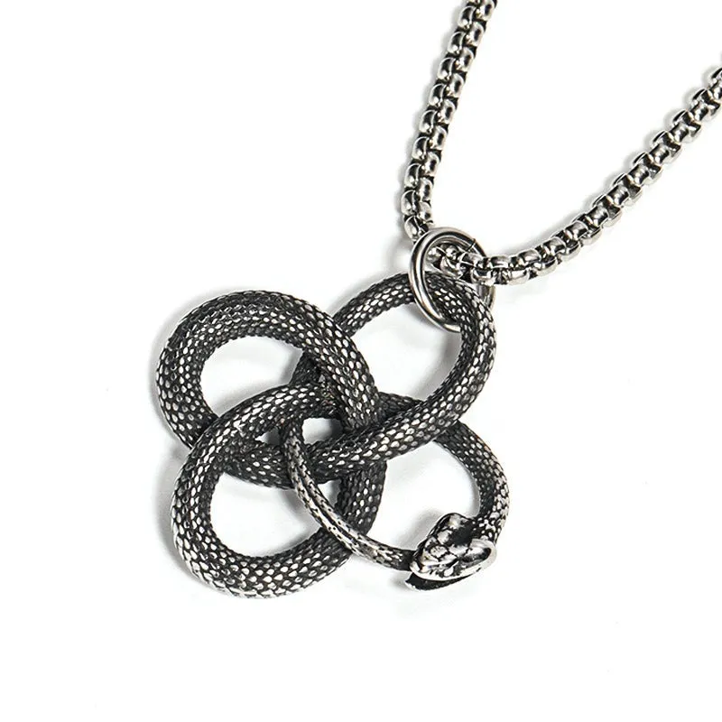 Dangerous Snake - Gothic Steel Pendant by The Nevermore