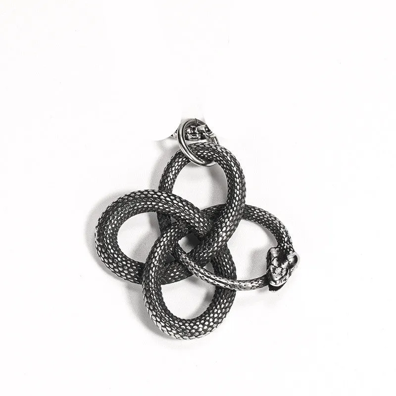 Dangerous Snake - Gothic Steel Pendant by The Nevermore
