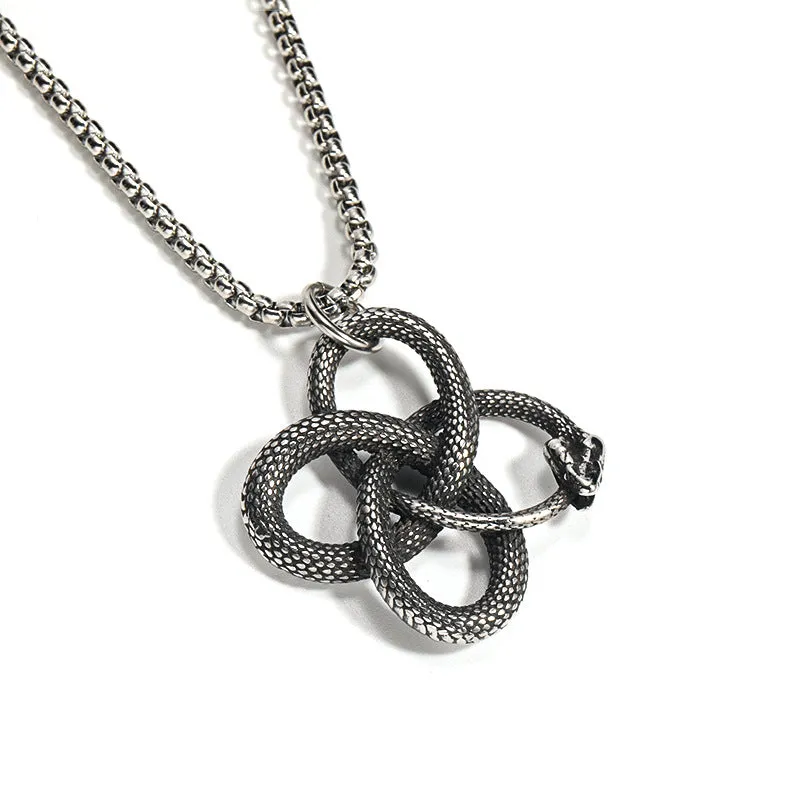 Dangerous Snake - Gothic Steel Pendant by The Nevermore