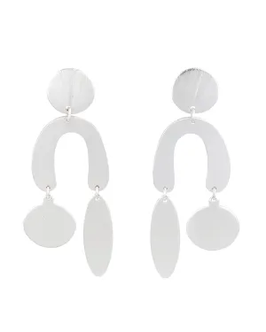 Dauplaise Jewelry - Timeless Silver-Tone Drop Earrings