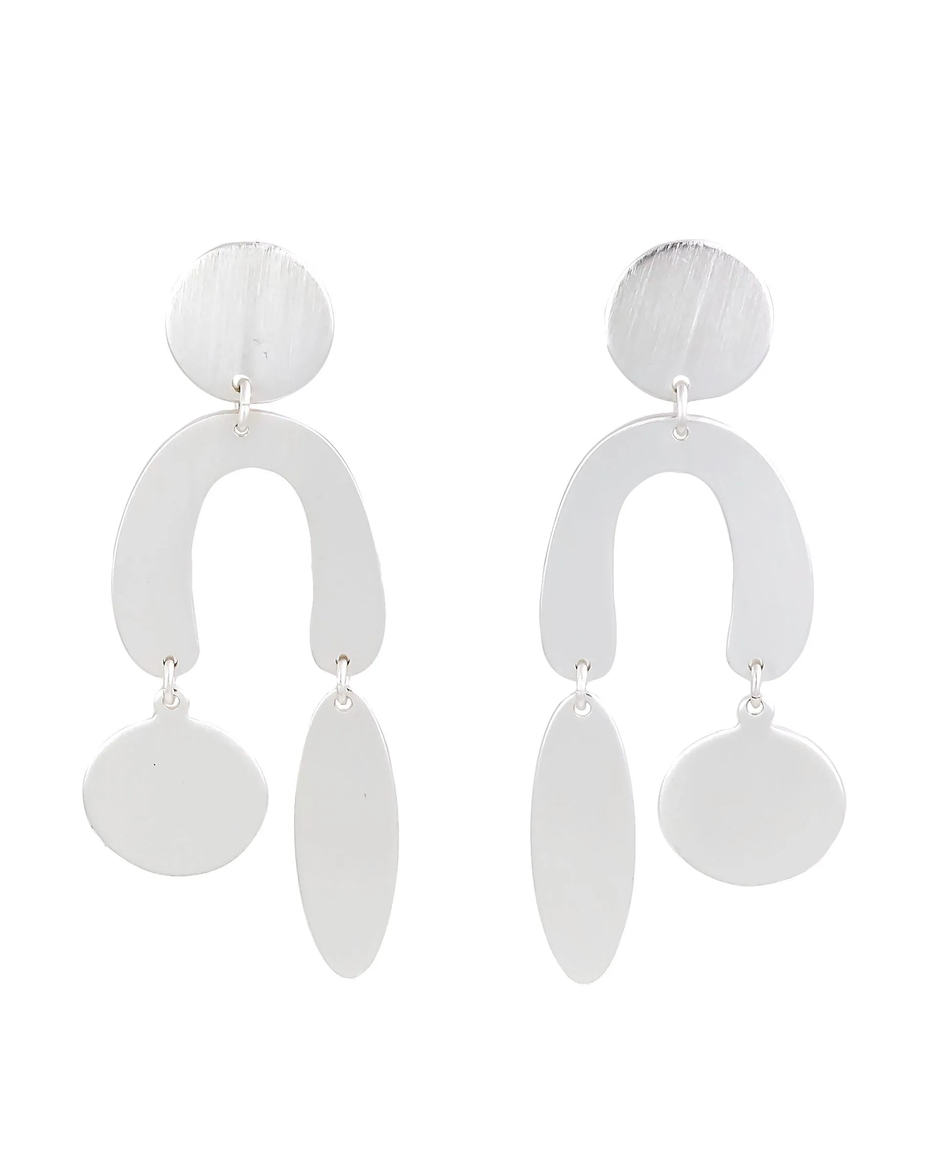 Dauplaise Jewelry - Timeless Silver-Tone Drop Earrings