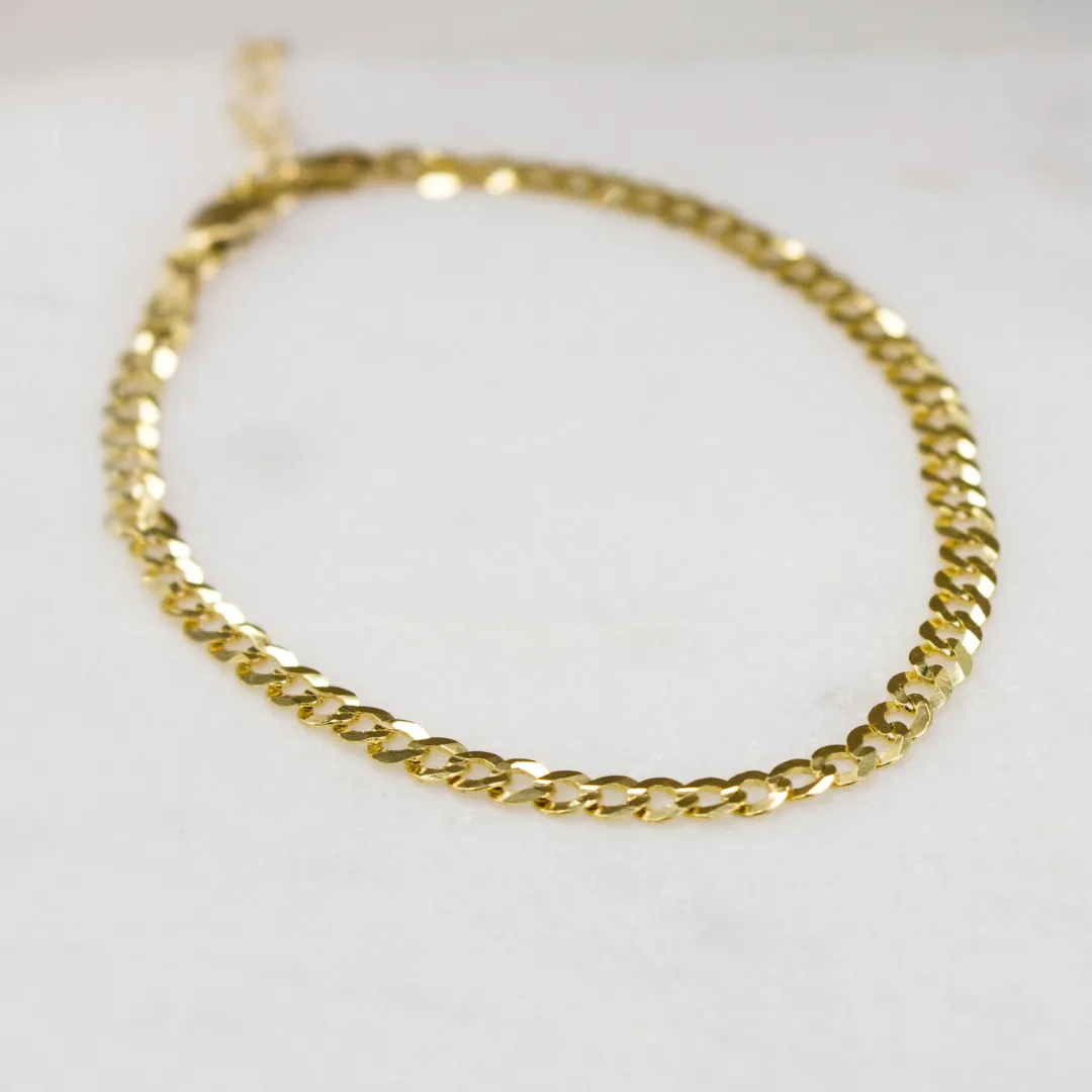 Dina Chain Bracelet // 10k Italian Solid Gold
