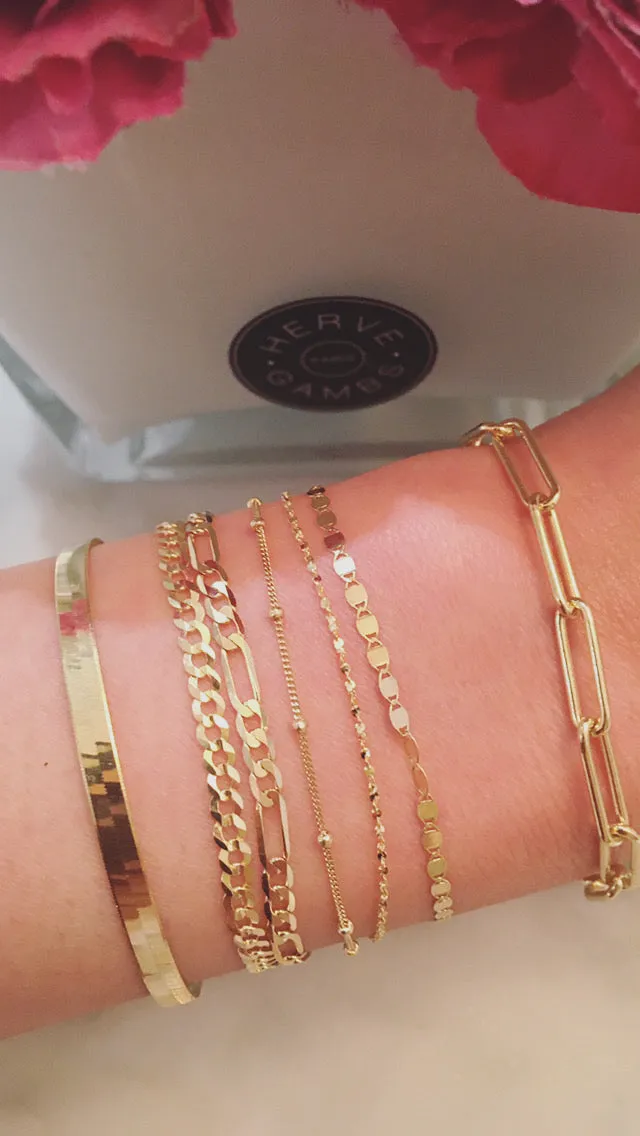 Dina Chain Bracelet // 10k Italian Solid Gold