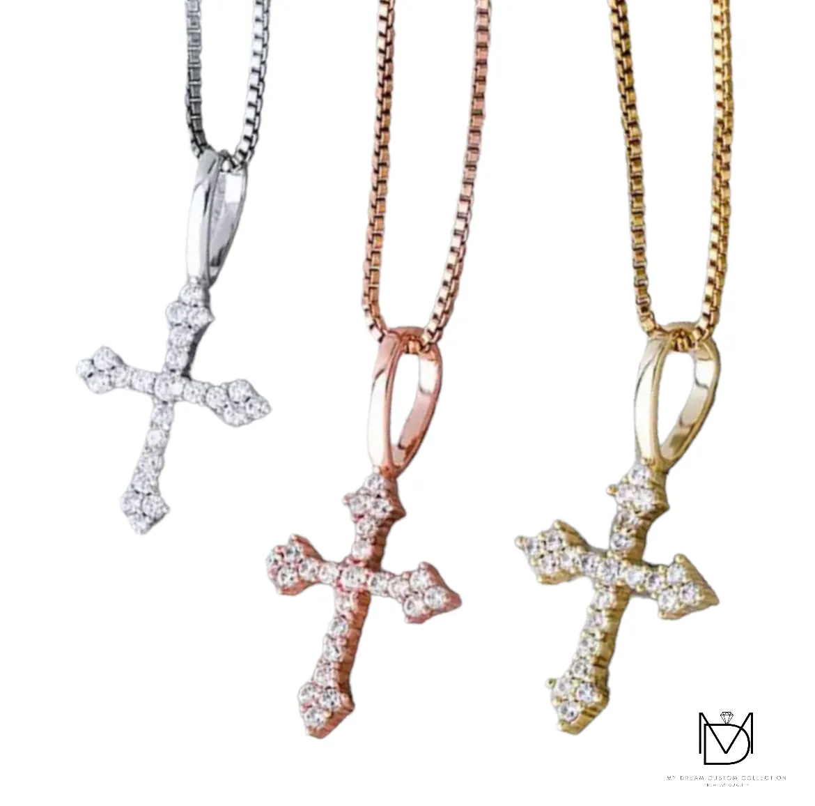 “Don’t Cross Me” Tiny Cross Pendant: Edgy Elegance