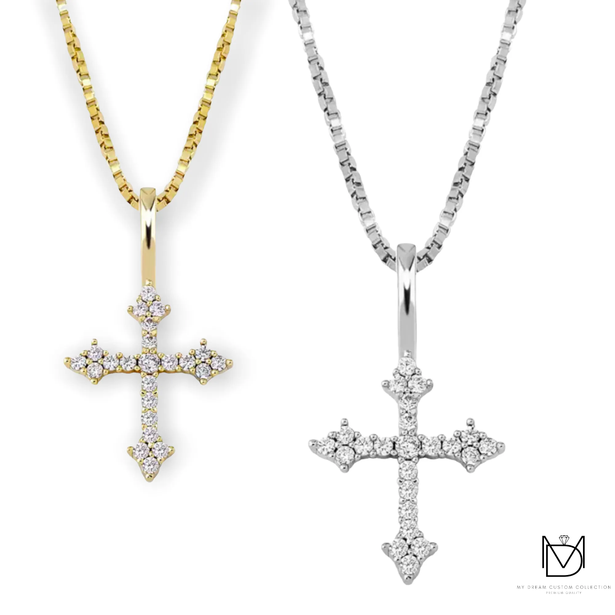 “Don’t Cross Me” Tiny Cross Pendant: Edgy Elegance